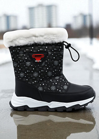 Khayt Gimli Sıcak Astar Su ve Soğuk Dayanıklı Ortopedik Kaymaz Taban Çocuk Kar Botu