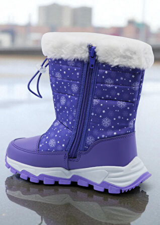 Khayt Gimli Sıcak Astar Su ve Soğuk Dayanıklı Ortopedik Kaymaz Taban Çocuk Kar Botu