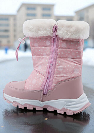 Khayt Gimli Sıcak Astar Su ve Soğuk Dayanıklı Ortopedik Kaymaz Taban Çocuk Kar Botu