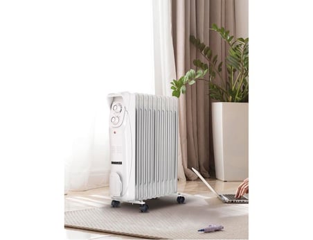 SÜSLER 11 Dilim Yağlı Radyatör SR-5711 2500 Watt Ayarlanabilir Sıcaklık Özellikli İç Mekan Kullanımı
