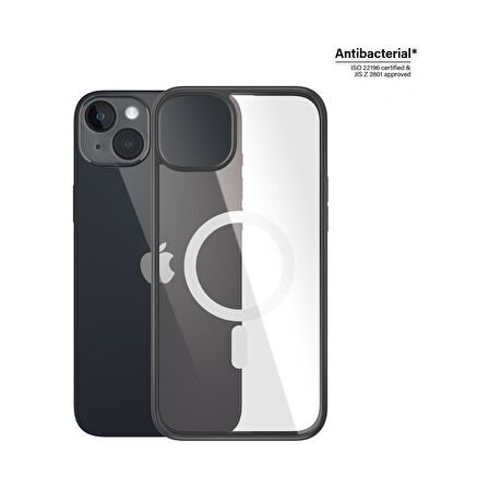 PanzerGlass MagSafe ClearCase Siyah Çerçeveli Kapak 2.4m iPhone 14 Plus