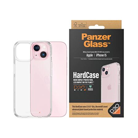 PanzerGlass iPhone 15 Hardcase D3O Kapak