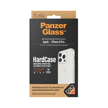 PanzerGlass iPhone 15 Pro Hardcase D3O Kapak