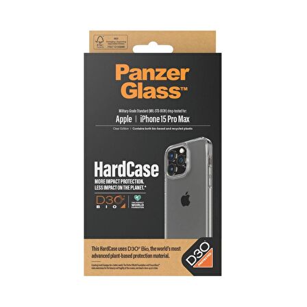 PanzerGlass iPhone 15 Pro Max Hardcase D3O Kapak