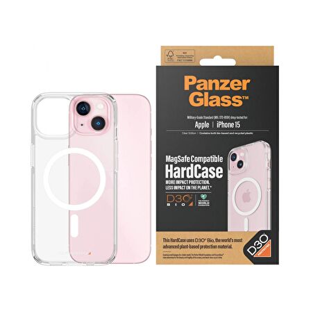 PanzerGlass iPhone 15 HardCase MagSafe D3O Kapak