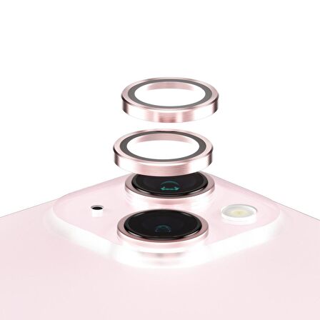 PanzerGlass Hoops iPhone 15/15 Plus Pembe Lens Koruyucu