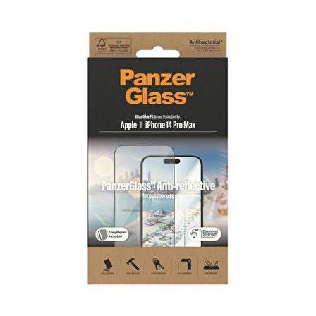 PanzerGlass iPhone 14 Pro Max Yansıma Önleyici Ekran Koruyucu Cam