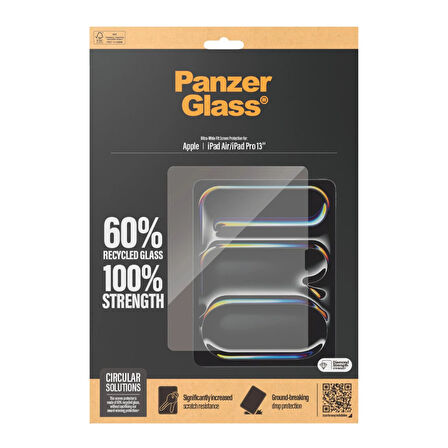 PanzerGlass Screen Protector iPad Air 13 inç | iPad Pro 13 inç | Ultra-Wide Fit