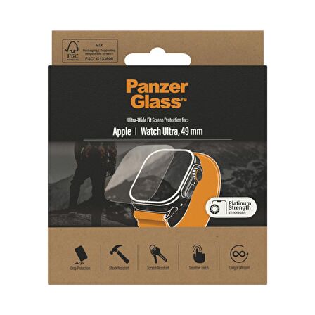 PanzerGlass Apple ve Kolay Hizalama Kittch Ultra Antibakteriyel