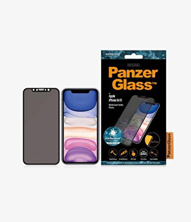 PANZERGLASS APPLE IPHONE XR/11 CASE FRIENDLY PRIVACY,BLACK 
