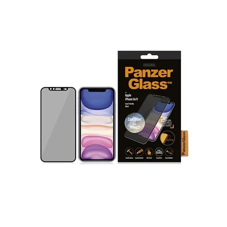 PanzerGlass iP XR/11 CF CamSlider Privacy, Black