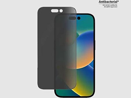 PanzerGlass iPhone 14 Pro UWF Privacy Antibakteriyel Ekran Koruyucu