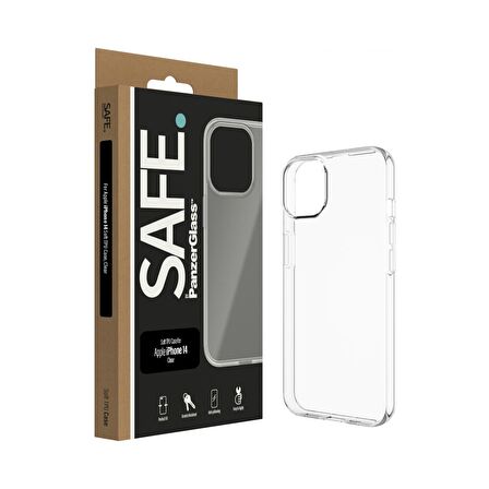 PanzerGlass SAFE. Soft TPU Case for Apple iPhone 14/13 Şeffaf Kılıf