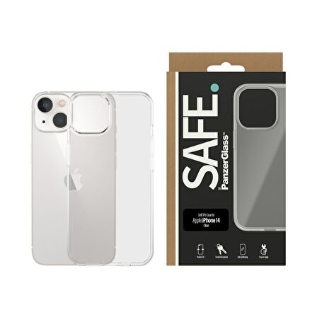 PanzerGlass SAFE. Soft TPU Case for Apple iPhone 14/13 Şeffaf Kılıf