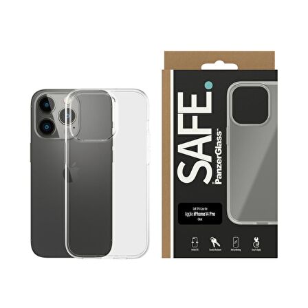 PanzerGlass SAFE. Soft TPU Case for Apple iPhone 14 Pro Şeffaf Kılıf