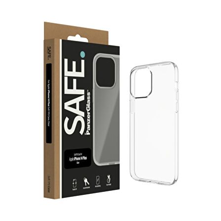 PanzerGlass SAFE. Soft TPU Case for Apple iPhone 14 Plus Şeffaf Kılıf