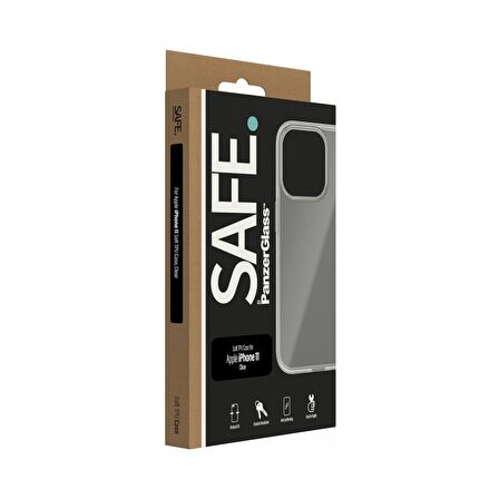 PanzerGlass SAFE. iPhone 11 için Yumuşak Silikon Şeffaf Kılıf