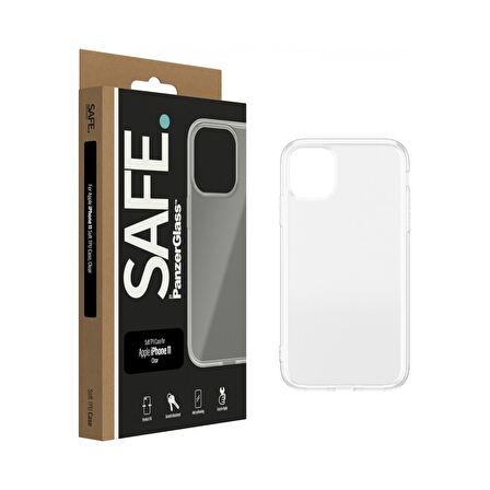 PanzerGlass SAFE. iPhone 11 için Yumuşak Silikon Şeffaf Kılıf