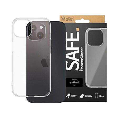 SAFE by PanzerGlass Soft Case iPhone 15 UWF Kapak