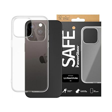 SAFE by PanzerGlass Soft Case iPhone 15 Pro Max UWF Kapak