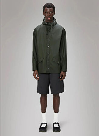 Rains Koyu Yeşil Erkek Yağmurluk Jacket W3
