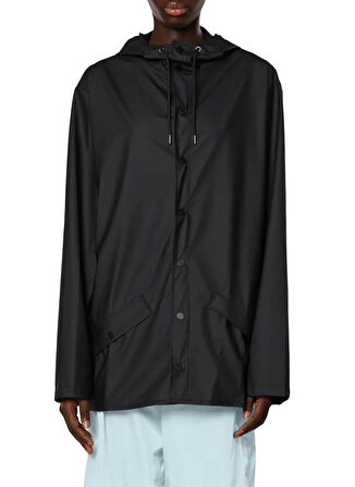 Rains Siyah Erkek Yağmurluk Jacket W3