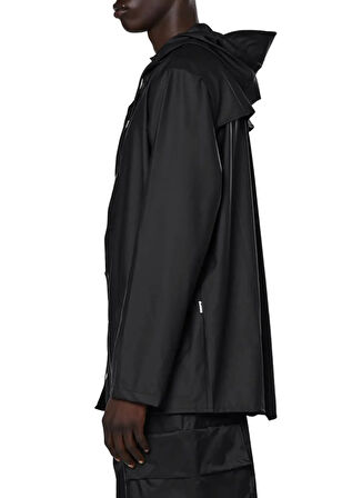 Rains Siyah Erkek Yağmurluk Jacket W3
