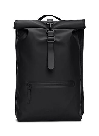 Rains Siyah Erkek Sırt Çantası ROLLTOP RUCKSACK W3