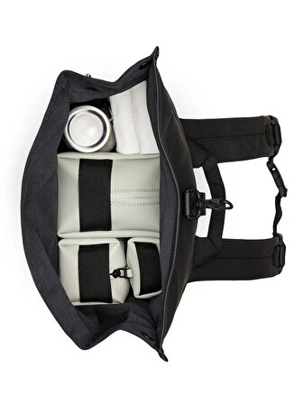 Rains Siyah Erkek Sırt Çantası ROLLTOP RUCKSACK W3
