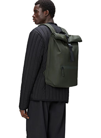 Rains Haki Erkek Sırt Çantası ROLLTOP RUCKSACK W3
