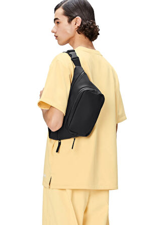 Rains Siyah Erkek Bel Çantası BUM BAG W3