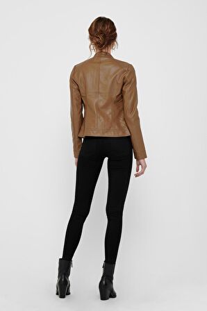 Only 15081400-22K Onlbandıt Faux Leather Bıker Otw Noos Kadın Piu Ceket