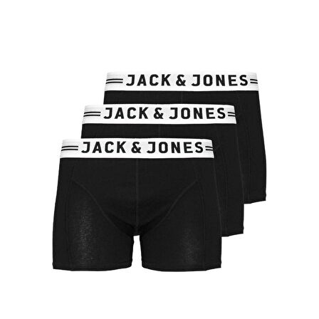 Jack & Jones 12081832 (3' lü) Erkek  Siyah Boxer