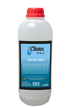 Clintex Kimya %99.9 Saf Ipa Izopropil Yüzey Temizleyici Solvent 1 Lt