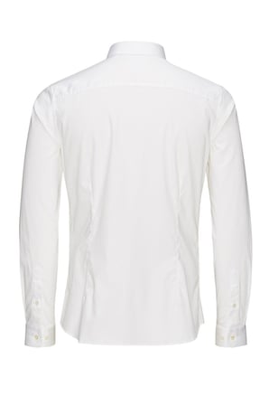 Jack & Jones Erkek Parma Premium Klasik Uzun Kollu Beyaz Gömlek-12097662