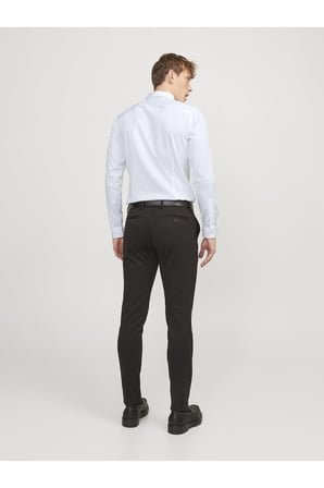 Jack & Jones Erkek Parma Premium Klasik Uzun Kollu Beyaz Gömlek-12097662