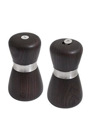 Crush Grind Kyoto Tuz Ve Karabiber Değirmeni 10 Cm Ash-koyu Kahve