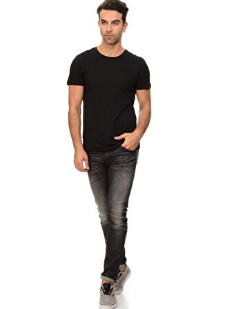 Jack & Jones Siyah Erkek Denim Pantolon 12111026