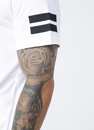 Jack & Jones 12116021 Jcoboro Tee Ss Crew Neck Bisiklet Yaka Düz Beyaz Erkek T-Shirt