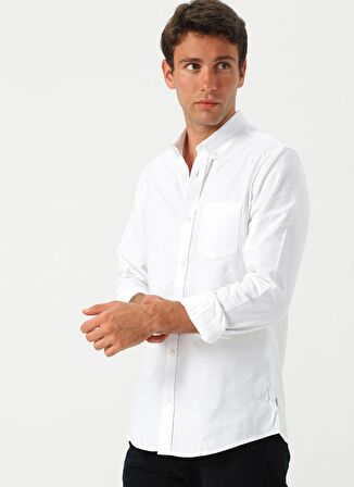 Only & Sons Beyaz Erkek Gömlek onsALVARO LS OXFORD SHIRT NOOS