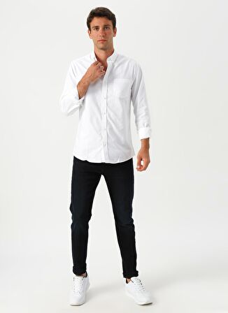 Only & Sons Beyaz Erkek Gömlek onsALVARO LS OXFORD SHIRT NOOS