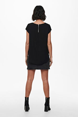 ONLVIC S/S SOLID TOP NOOS PTM SİYAH
