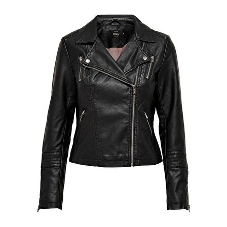 Only Deri Ceket Gemma Faux Biker 15153079-BLK