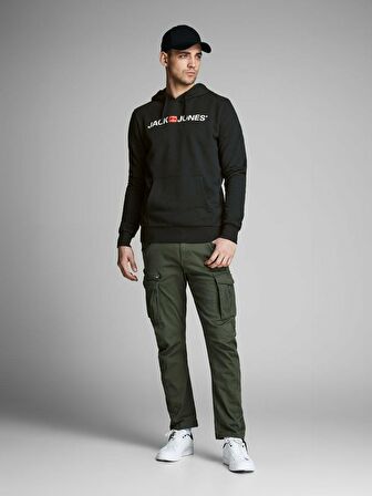 Jack & Jones Regular Fit Siyah Erkek Sweatshirt