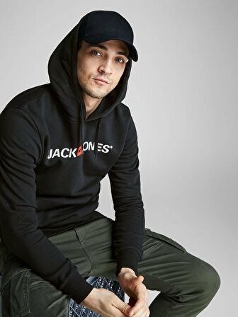 Jack & Jones Regular Fit Siyah Erkek Sweatshirt