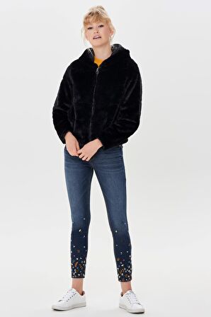 Only Chris Fur Hooded Noos Mont