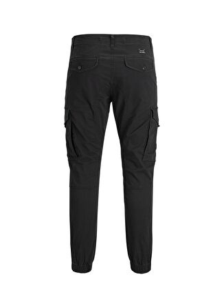 Jack & Jones Dar Paça Siyah Erkek Kargo Pantolon 12139912_JJIPAUL J