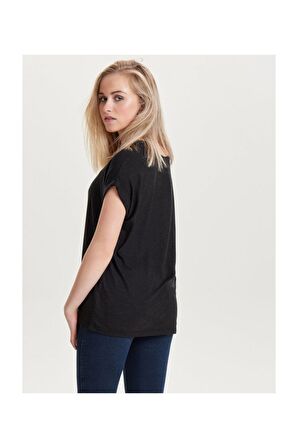 Only Kadın Bisiklet Yaka T-Shirt 15106662