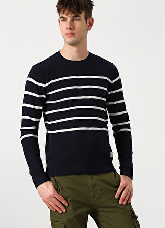 Jack & Jones Lacivert Erkek Kazak