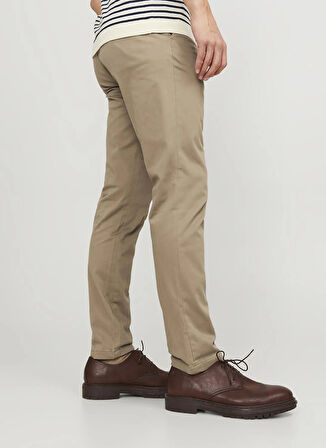 Jack & Jones Normal Bel Slim Fit Bej Erkek Chino Pantolon 12150160_JPSTMARCO BOWIE SA BEIGE N